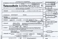 Dr. Johannes Muschol: Korrekt auf den Namen ausgestellter und auf Veranlassung der Stasi in "Unbekannt" gefälschter Totenschein, 17. März 1981