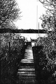 Franciszek Piesik, drowned in the Berlin border waters: Boat pier in Heiligensee, from where the body was discovered (date of photo not known)
