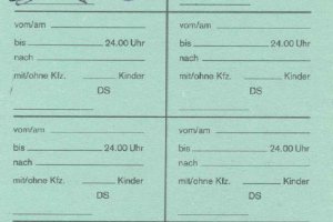 Mehrfachberechtigungsschein für Einreisen von West-Berlinern in die DDR mit einer Gültigkeit von 48 Stunden, 11. Mai 1988 2