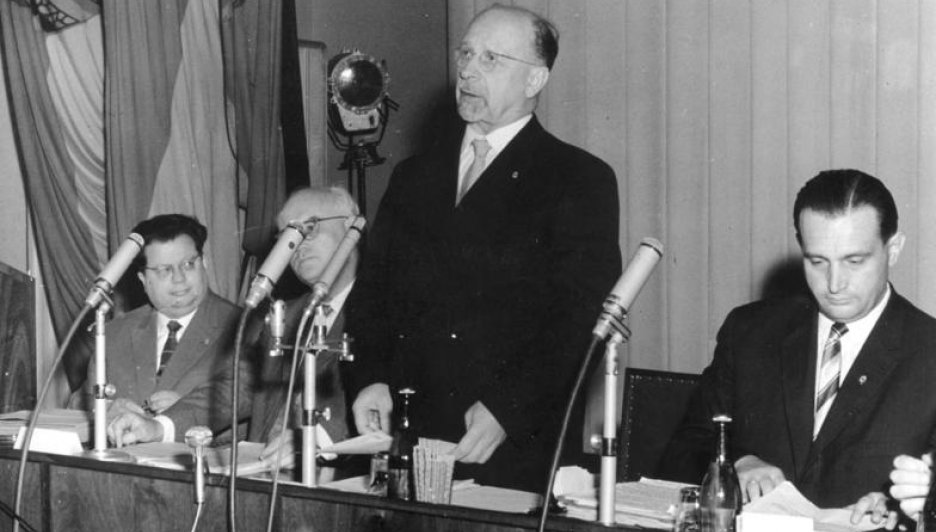 RIAS-Mitschnitt der Internationalen Pressekonferenz von SED-Chef Walter Ulbricht in Ost-Berlin, 15. Juni 1961