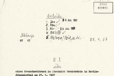 Max Sahmland: MfS-Bericht an Erich Honecker über den Fluchtversuch, 28. Januar 1967