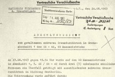 Siegfried Widera: Bericht der DDR-Grenztruppen, 24. August 1963