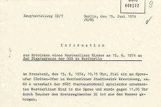Giuseppe Savoca: MfS-Bericht, 15. Juni 1974