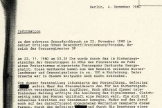 Marienetta Jirkowsky: MfS-Auswertung des Fluchtversuchs und der Erschießung, 4. Dezember 1980