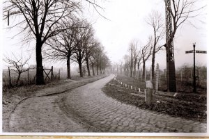 Dieter Wohlfahrt, shot dead at the Berlin Wall: West Berlin police crime site photo of the border at the outer ring between Staaken and Berlin-Spandau [Dec. 9, 1961]