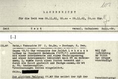 Bericht der DDR-Grenzpolizei über den Fluchtversuch von Lothar Lehmann, 27. November 1961