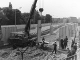 Errichtung einer neuen Mauer an der Bernauer Straße, 7. Juli 1980