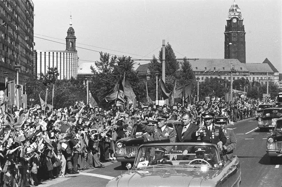 Cosmonaut Sigmund Jähn visits Dresden, 25 September 1978