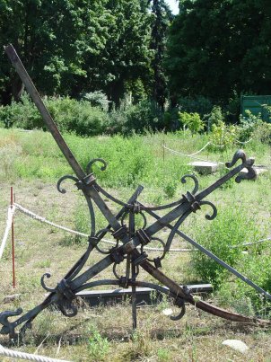 The cross from the tower of the Church of Reconciliation survived the explosion in 1985; photo taken in 2005