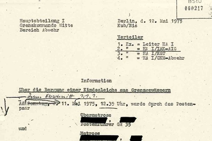 Çetin Mert: MfS-Information über die Bergung der Leiche, 12. Mai 1975 Çetin Mert: MfS-Information über die Bergung der Leiche, 12. Mai 1975