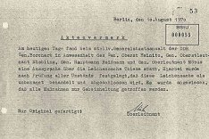 MfS-Aktenvermerk zur Geheimhaltung des Todes von Gerald Thiem, 10. August 1970