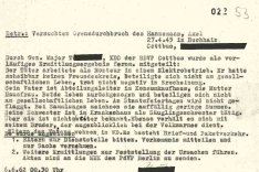 Vermerk der Ost-Berliner Volkspolizei zu Axel Hannemann, 6. Juni 1962