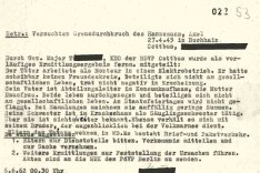 Vermerk der Ost-Berliner Volkspolizei zu Axel Hannemann, 6. Juni 1962