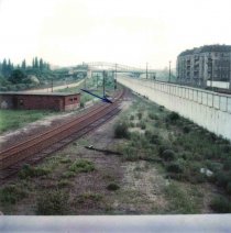 Lothar Fritz Freie, angeschossen an der Berliner Mauer und an den Folgen gestorben: MfS-Foto von dem den Grenzanlagen vorgelagerten Territorium der DDR nahe der Helmut-Just-Brücke