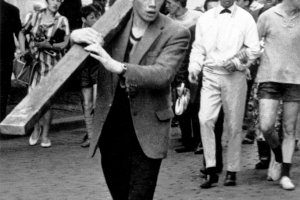 Dieter Beilig, erschossen an der Berliner Mauer: Protestaktion am ersten Jahrestag des Mauerbaus, 13. August 1962