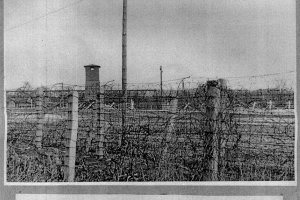 Lothar Schleusener, shot dead at the Berlin Wall: West Berlin police photo of the border territory at Kiefholzstrasse/Heidekampgraben [March 14, 1966]