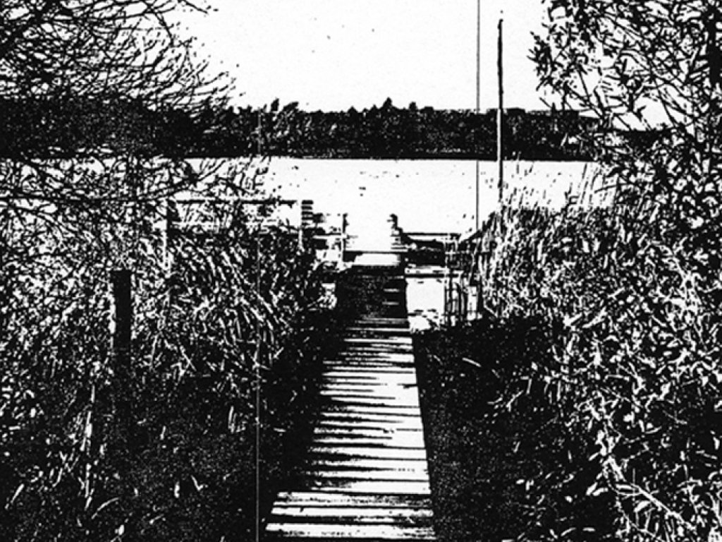Franciszek Piesik, drowned in the Berlin border waters: Boat pier in Heiligensee, from where the body was discovered (date of photo not known)
