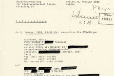 MfS-Bericht über den Fluchtversuch von Chris Gueffroy und Christian G., 6. Februar 1989