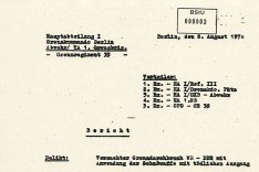 Gerald Thiem: MfS-Bericht über den Grenzvorfall, 7. August 1970