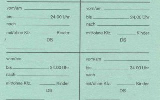 Mehrfachberechtigungsschein für Einreisen von West-Berlinern in die DDR mit einer Gültigkeit von 48 Stunden, 11. Mai 1988 2