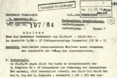 Bericht der DDR-Grenztruppen über den Fluchtversuch von Walter Hayn am 27. Februar 1964, 28. Februar 1964