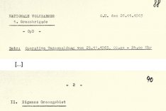 Dietmar Schulz: Tagesmeldung der DDR- Grenztruppen, 26. November 1963