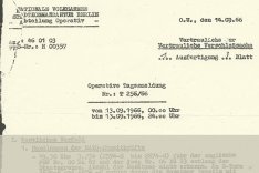 Andreas Senk: Tagesmeldung der DDR-Grenztruppen, 14. September 1966