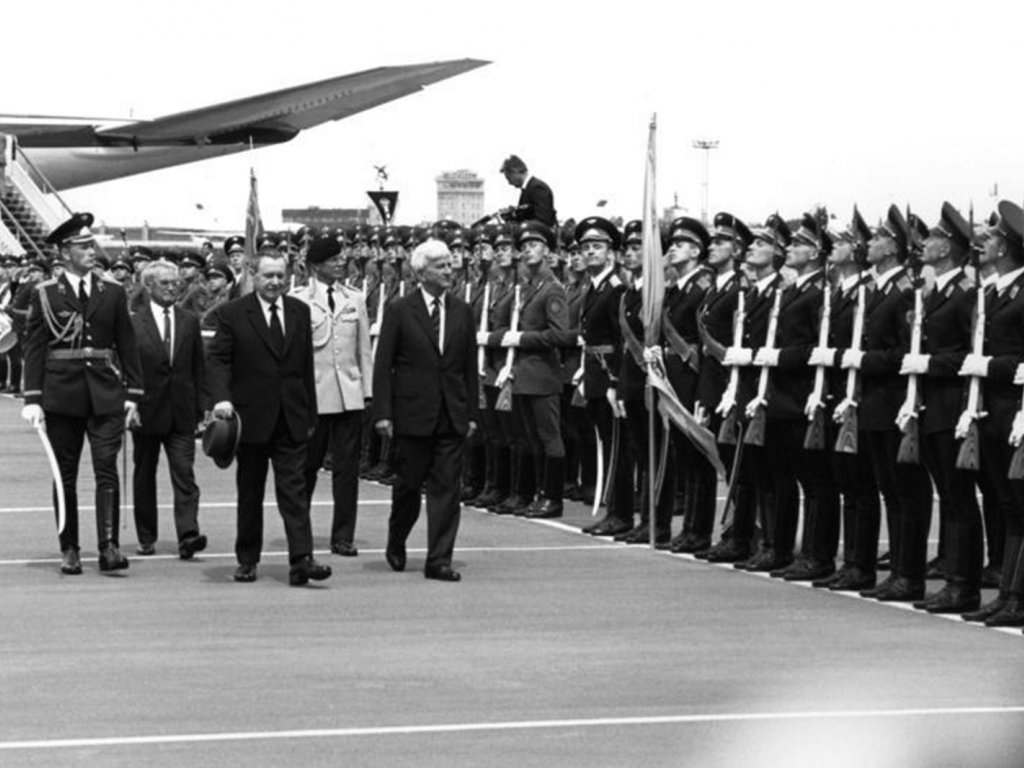 Staatsbesuch des Bundespräsidenten Richard von Weizsäcker in der Sowjetunion; Aufnahme 6. Juli 1987