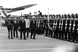 Staatsbesuch des Bundespräsidenten Richard von Weizsäcker in der Sowjetunion; Aufnahme 6. Juli 1987