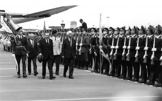 Staatsbesuch des Bundespräsidenten Richard von Weizsäcker in der Sowjetunion; Aufnahme 6. Juli 1987