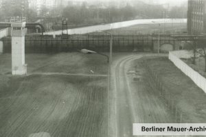Grenzstreifen entlang der Lohmühlenstraße in den 1980er Jahren