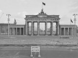 Das Brandenburger Tor in Berlin, März 1962