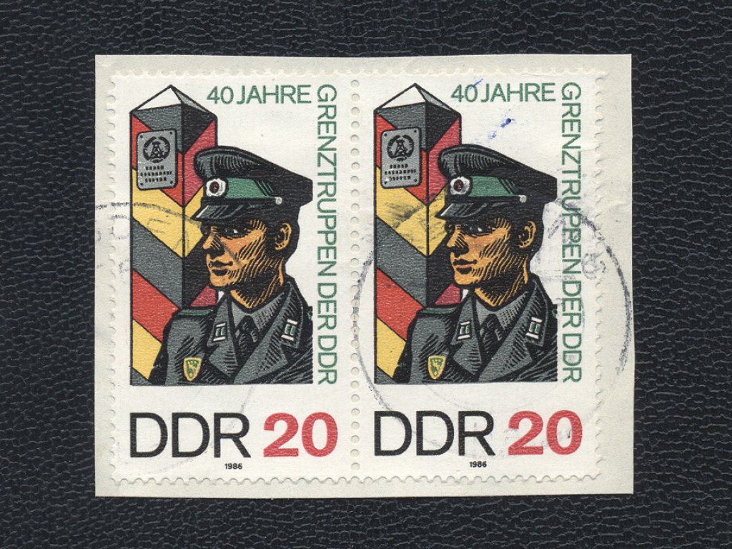 Sonderbriefmarke zum 40. Jahrestag der DDR-Grenztruppen