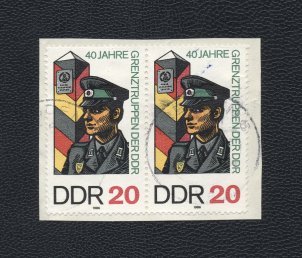 Sonderbriefmarke zum 40. Jahrestag der DDR-Grenztruppen