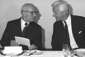 Erich Honecker zu Gast bei Richard von Weizsäcker, 1987
