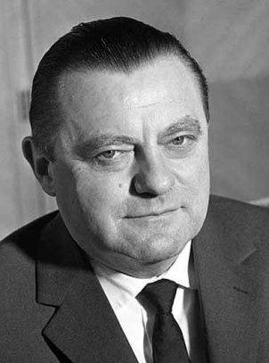Franz Josef Strauss, West German Defence Minister and CSU Chairman (photo taken in the sixties)