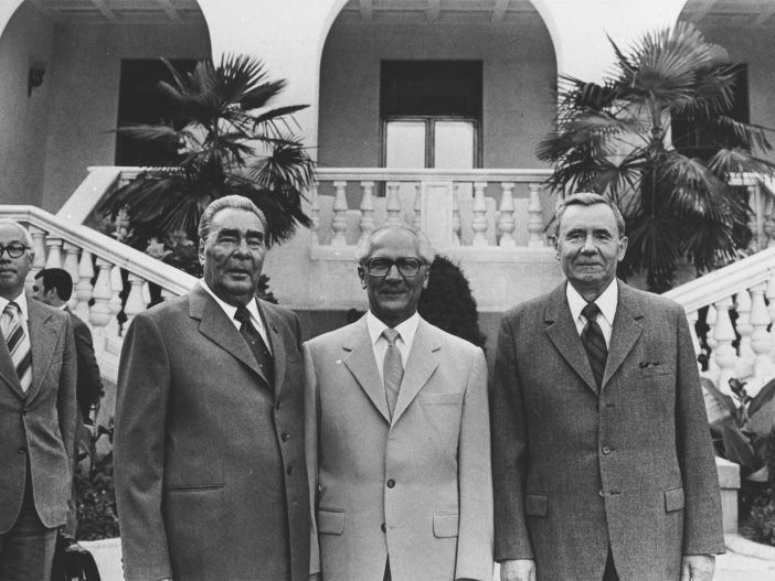 Meeting between Erich Honecker and Leonid Brezhnev in the Crimea, 11 August 1980