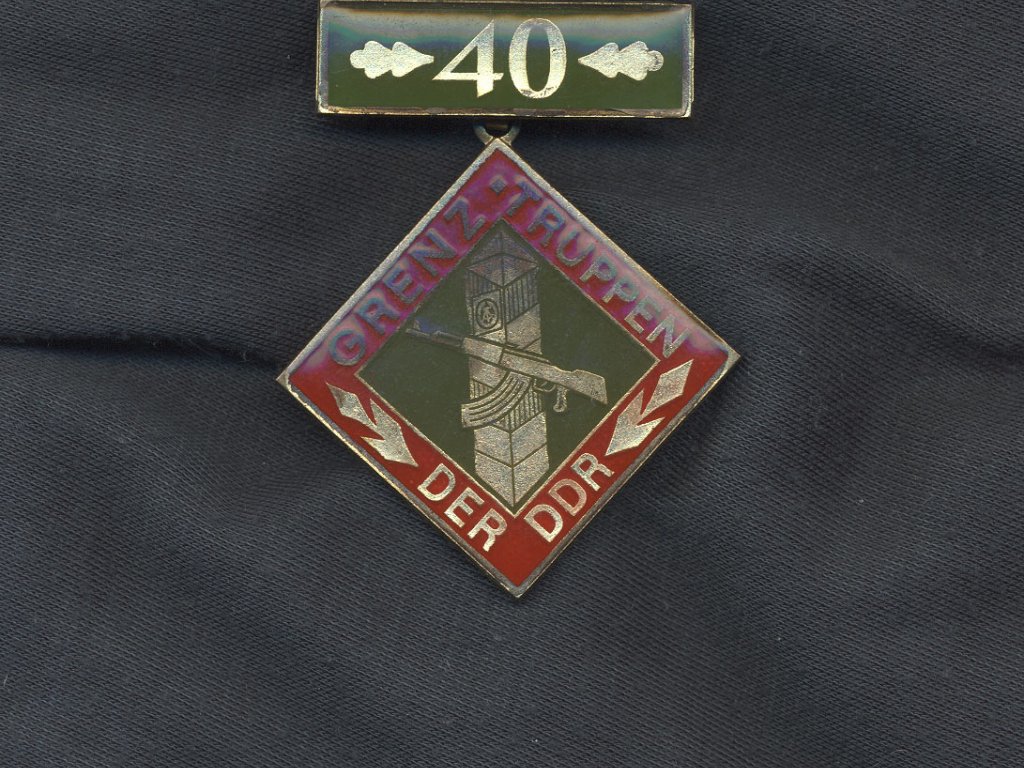 Medal of honour issued for the 40th anniversary of the GDR border troops