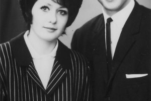 Elke and Dieter Weckeiser, shot dead at the Berlin Wall: Wedding photo (November 1966)