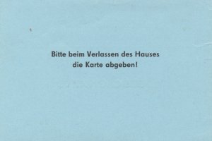 Rückseite der Besucherkarte für die DDR-Volkskammer