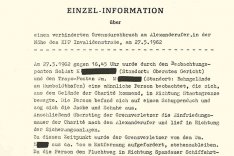 MfS-Information über den Fluchtversuch von Lutz Haberlandt, 28. Mai 1962