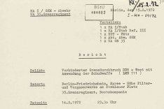 Manfred Weylandt: MfS-Bericht über den Fluchtversuch und die Erschießung eines Unbekannten, 15. Februar 1972