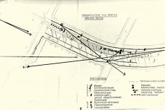 Joahannes Lange: Tatortskizze der West-Berliner Polizei mit eingezeichnetem Tatgeschehen, 9. April 1969