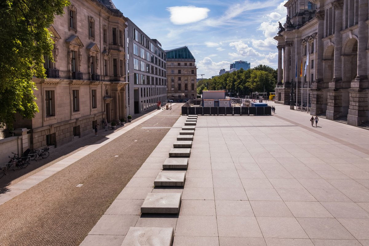 Am Reichstagsgebäude, Ostseite, Blick von Norden