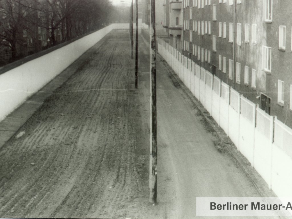 Blick in die Bouchéstraße in der 1980er Jahren