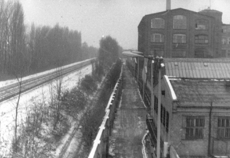 Die Berliner Mauer: Todesstreifen zwischen Haus der Ministerien und Gropius Bau, Aufnahme 1980er Jahre