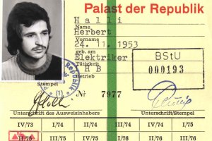 Herbert Halli, erschossen an der Berliner Mauer: Arbeitsausweis (Ausstellungsdatum: 1974/75)