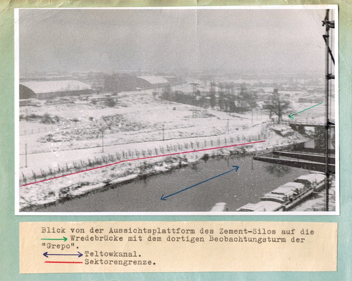 Dieter Berger, erschossen an der Berliner Mauer: Tatortfoto der West-Berliner-Polizei vom Grenzstreifen zwischen Berlin-Treptow und Berlin-Neukölln Dieter Berger, erschossen an der Berliner Mauer: Tatortfoto der West-Berliner-Polizei vom Grenzstreifen zwischen Berlin-Treptow und Berlin-Neukölln
