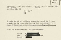 MfS-Bericht über den Fluchtversuch von Heinz Sokolowski
