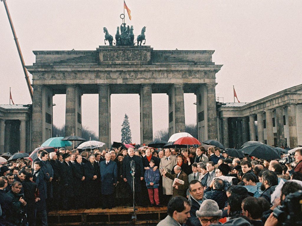 Eröffnung der Grenzübergangsstelle am Brandenburger Tor, 22. Dezember 1989